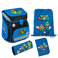 Scooli EasyFit - Schulranzen Set 5tlg. (Super Mario) - Markenkoffer