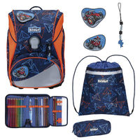 Scout Alpha DIN - Schulranzen Set 4 tlg. (Offroad) - Markenkoffer