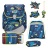 Scout Alpha Exklusiv LED - Schulranzen Set 4tlg. (Planes) - Markenkoffer