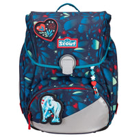 Scout Alpha Exklusiv LED - Schulranzen Set 4tlg. (White Unicorn) - Markenkoffer