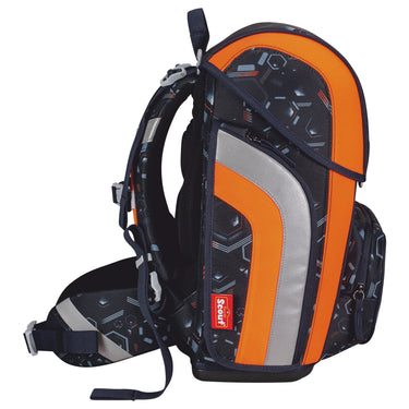 Scout Genius DIN - Schulranzen Set 4 tlg. mit Turnbeutel (Space Data) - Markenkoffer