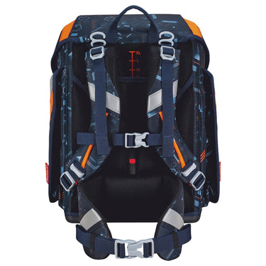 Scout Genius DIN - Schulranzen Set 4 tlg. mit Turnbeutel (Space Data) - Markenkoffer