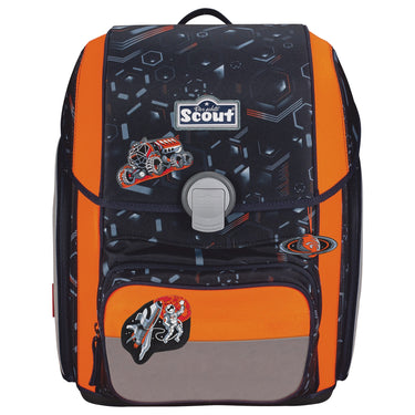 Scout Genius DIN - Schulranzen Set 4 tlg. mit Turnbeutel (Space Data) - Markenkoffer