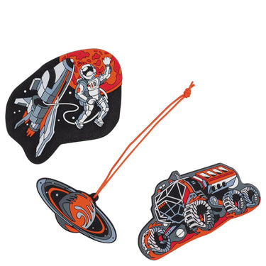 Scout Genius DIN - Schulranzen Set 4 tlg. mit Turnbeutel (Space Data) - Markenkoffer