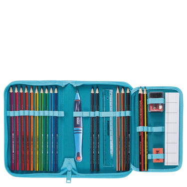 Scout Genius DIN - Schulranzen Set 4 tlg. mit Turnbeutel (Water Lily) - Markenkoffer