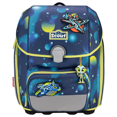 Scout Genius Exklusiv LED - Schulranzen Set 4tlg. (Planets) - Markenkoffer