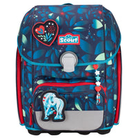 Scout Genius Exklusiv LED - Schulranzen Set 4tlg. (White Unicorn) - Markenkoffer