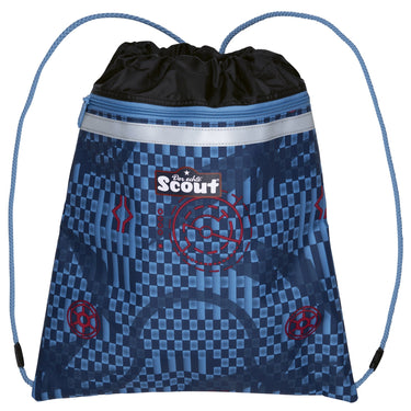 Scout Micro Exklusiv Safety Light - Schulranzen Set 4 tlg. (Spacer Explorer) - Markenkoffer