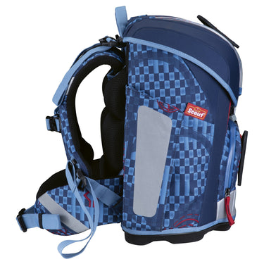 Scout Micro Exklusiv Safety Light - Schulranzen Set 4 tlg. (Spacer Explorer) - Markenkoffer