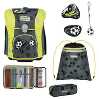 Scout Micro Exklusiv Superflash Extreme - Schulranzen Set 4tlg. (Soccer Star) - Markenkoffer