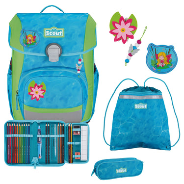 Scout Neo DIN - Schulranzen Set 4tlg. (Water Lily) - Markenkoffer