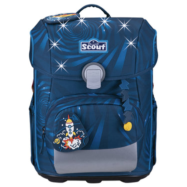 Scout Neo Exklusiv LED - Schulranzen Set 4tlg. (Rocket Rider) - Markenkoffer