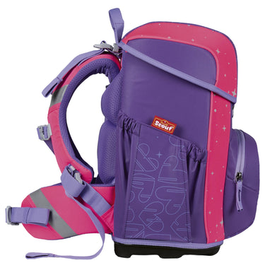 Scout Neo Exklusiv Superflash Extreme - Schulranzen Set 4tlg. (Heartbeat) - Markenkoffer