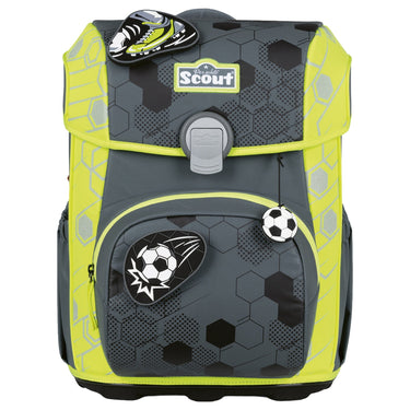 Scout Neo Exklusiv Superflash Extreme - Schulranzen Set 4tlg. (Soccer Star) - Markenkoffer