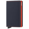 Secrid Matte Slimwallet - Wallet RFID 6.8 cm (Color: night blue-orange)