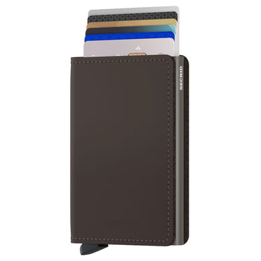 Secrid Matte Slimwallet - Geldbörse RFID 6.8 cm (truffle) - Markenkoffer