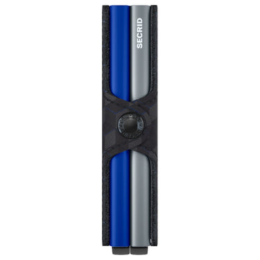 Secrid Optical Twinwallet - Geldbörse 16cc 10 cm RFID (titanium - blue) - Markenkoffer