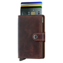 Secrid Vintage Miniwallet - Geldbörse RFID 6.5 cm (chocolate) - Markenkoffer