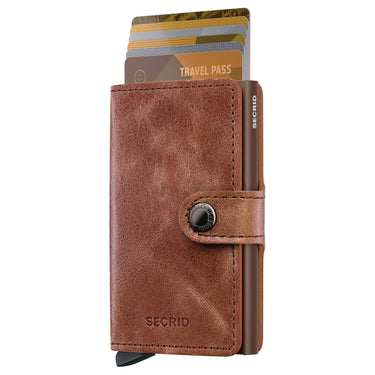 Secrid Vintage Miniwallet - Geldbörse RFID 6.5 cm (cognac - brown) - Markenkoffer