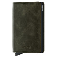 Secrid Vintage Slimwallet - Geldbörse RFID 6.8 cm (olive - black) - Markenkoffer