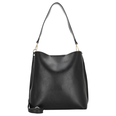 Seidenfelt Lilla Ro Midi Hobo - Schultertasche 30 cm (schwarz) - Markenkoffer