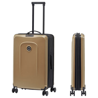 senz Foldaway - 4 - Rollen - Trolley M 66 cm (faltbar) (champagne brown) - Markenkoffer