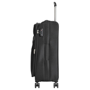 Skyline Orlando - 4 - Rollen - Trolley M 65 cm erw. (schwarz) - Markenkoffer