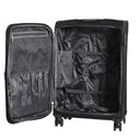 Skyline Orlando - 4 - Rollen - Trolley M 65 cm erw. (schwarz) - Markenkoffer