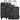 Skyline Orlando - 4 - Rollen - Trolley Set L erw./M. erw./S + Boarding Bag + Beautycase 5tlg. (schwarz) - Markenkoffer