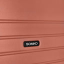 Somko Line - 4 - Rollen - Trolley Set 3tlg. (coral) - Markenkoffer