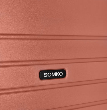 Somko Line - 4 - Rollen - Trolley Set 3tlg. (coral) - Markenkoffer
