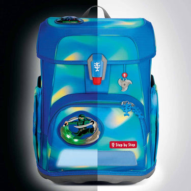 Step by Steo Cloud Flash - Schulranzen Set 5tlg. (Ninja Zazu) - Markenkoffer