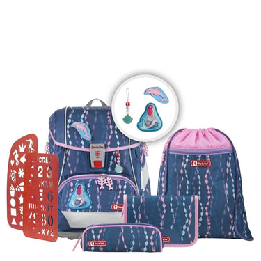 Step by Step 2in1 Plus - Schulranzen Set 6tlg. (Mermaid) - Markenkoffer