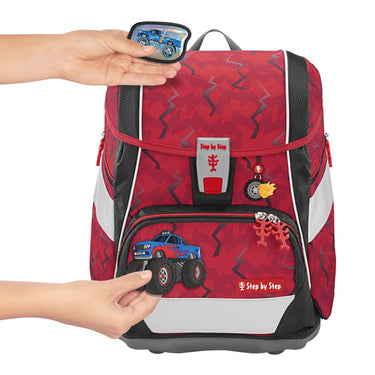 Step by Step 2in1 Plus - Schulranzen Set 6tlg. (Monster Truck Rocky) - Markenkoffer