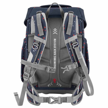 Step by Step Basis - Schulranzen Set 4tlg. (Anthrazit Triangles) - Markenkoffer