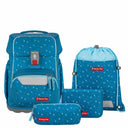 Step by Step Basis - Schulranzen Set 4tlg. (Blue Hearts) - Markenkoffer