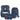 Step by Step Basis - Schulranzen Set 4tlg. (Blue Lines) - Markenkoffer