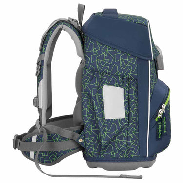 Step by Step Basis - Schulranzen Set 4tlg. (Green Geometric) - Markenkoffer