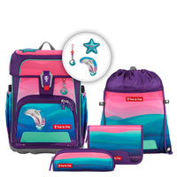 Step by Step Cloud Ocean - Schulranzen Set 5tlg. (Dolphin Lana) - Markenkoffer