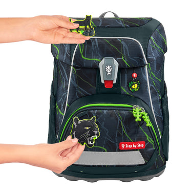 Step by Step Fit - Schulranzen Set 5tlg. (Danger Cat Chiko) - Markenkoffer
