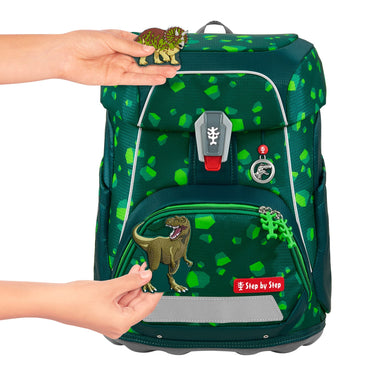 Step by Step Fit - Schulranzen Set 5tlg. (Dino Targo) - Markenkoffer