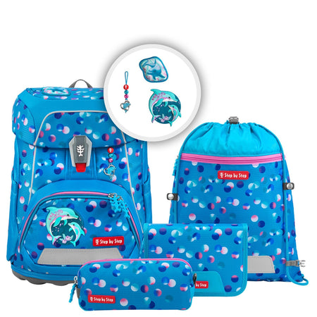 Step by Step Fit - Schulranzen Set 5tlg. (Dolphin Finja)