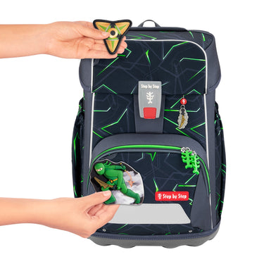 Step by Step Giant - Schulranzen Set 5tlg. (Ninja Kimo) - Markenkoffer