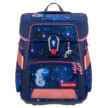 Step by Step Space Reflect Schulranzen Set 5 tlg. (Star Seahorse Zoe) - Markenkoffer