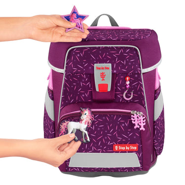 Step by Step Space - Schulranzen Set 5tlg. (Pretty Unicorn Nuala) - Markenkoffer