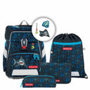 Step by Step Space Shine - Schulranzen Set 5tlg. (Shark Dexter) - Markenkoffer
