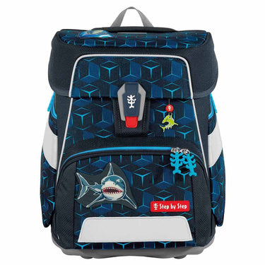 Step by Step Space Shine - Schulranzen Set 5tlg. (Shark Dexter) - Markenkoffer