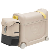 Stokke® JetKids™ Reiseset BedBox 46 cm Set 2 tlg. - 4 - Rollen - Kabinentrolley (moonglow white) - Markenkoffer