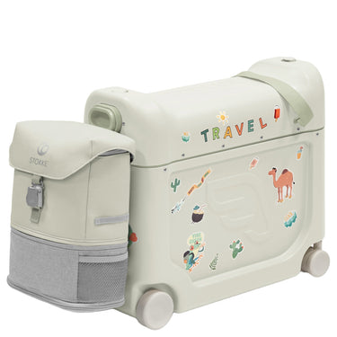 Stokke® JetKids™ Reiseset BedBox 46 cm Set 2 tlg. - 4 - Rollen - Kabinentrolley (sea green) - Markenkoffer