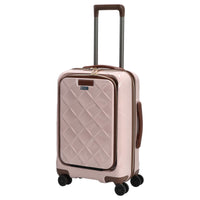 Stratic Leather and More - 4-Rollen-Kabinentrolley Vortasche 15" 55 cm S (rose) - Ansicht 2